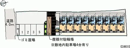 ★手数料０円★東大阪市鷹殿町　月極駐車場（LP）